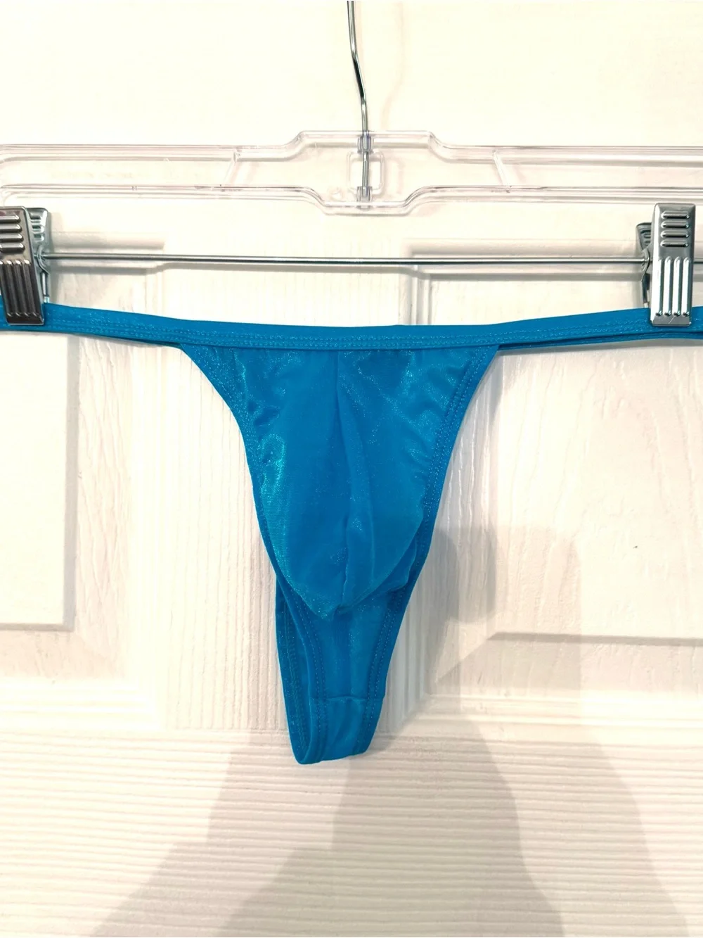Body Aware Men's Blue Mesh Thong - Medium